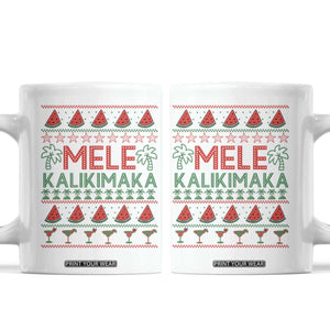 Mele Kalikimaka Coffee Mug Hawaiian Ugly Christmas Sweater