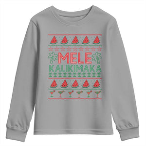 Mele Kalikimaka Youth Sweatshirt Hawaiian Ugly Christmas Sweater