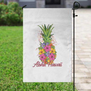 Tropical Floral Pineapple Aloha Hawaii Garden Flag Hawaiian Island Vacation Graphic TS12 Print Your Wear