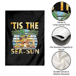Tis The Sea Sun Garden Flag Dabbing Pineapple Summer Vacation Gift TS12 Print Your Wear