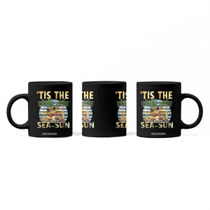 Tis The Sea Sun Coffee Mug Dabbing Pineapple Summer Vacation Gift