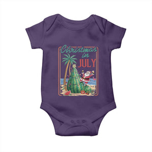 Christmas In July Baby Onesie Funny Santa Watermelon Xmas Tree