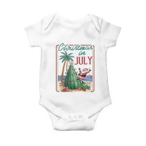 Christmas In July Baby Onesie Funny Santa Watermelon Xmas Tree