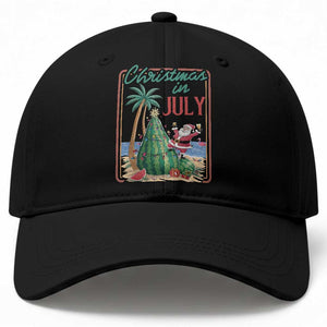 Christmas In July Baseball Cap Funny Santa Watermelon Xmas Tree