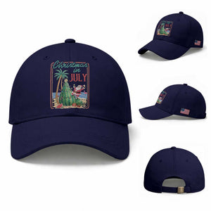 Christmas In July Baseball Cap Funny Santa Watermelon Xmas Tree