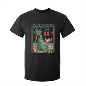 Christmas In July T Shirt For Kid Funny Santa Watermelon Xmas Tree