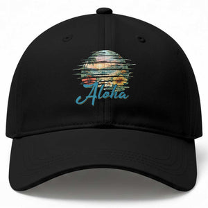 Vintage Hawaii Hibiscus Floral Baseball Cap Tropical Beach Vacation Graphic TS12 Print Your Wear