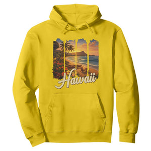 Vintage Hawaii Beach Travel Hoodie Sunset Ocean Landscape TS12 Daisy Print Your Wear