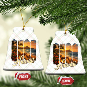 Vintage Hawaii Beach Travel Ceramic Ornament Sunset Ocean Landscape TS12 Print Your Wear