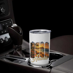 Vintage Hawaii Beach Travel Tumbler Cup Sunset Ocean Landscape TS12 Print Your Wear