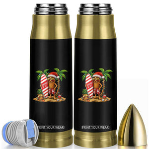 Funny Tung Tung Sahur Christmas In July Bullet Tumbler Beach Party Vacation TS12 Black Print Your Wear