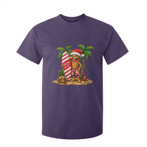 Funny Tung Tung Sahur Christmas In July T Shirt For Kid Beach Party Vacation TS12 Purple Print Your Wear