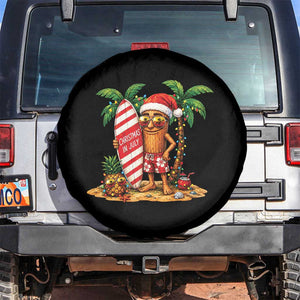 Funny Tung Tung Sahur Christmas In July Spare Tire Cover Beach Party Vacation TS12 No hole Black Print Your Wear