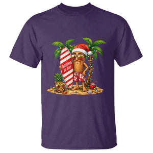 Funny Tung Tung Sahur Christmas In July T Shirt Beach Party Vacation TS12 Purple Print Your Wear
