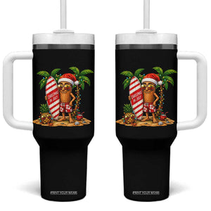 Funny Tung Tung Sahur Christmas In July Tumbler With Handle Beach Party Vacation TS12 One Size: 40 oz Black Print Your Wear