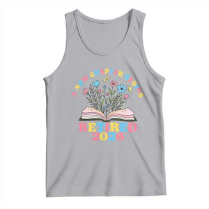 Women Retirement Life Tank Top Retired 2026 A New Chapter Begins Floral Book TS12 Athletic Heather Print Your Wear