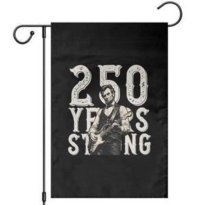 Vintage Abraham Lincoln Playing Guitar Garden Flag 250 Years Strong TS12 Black Print Your Wear