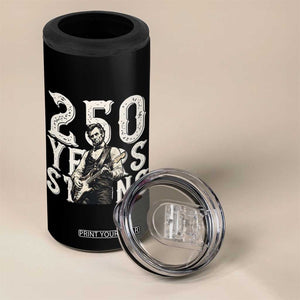 Vintage Abraham Lincoln Playing Guitar 4 in 1 Can Cooler Tumbler 250 Years Strong TS12 Print Your Wear