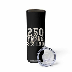Vintage Abraham Lincoln Playing Guitar Skinny Tumbler 250 Years Strong TS12 Print Your Wear