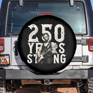 Vintage Abraham Lincoln Playing Guitar Spare Tire Cover 250 Years Strong TS12 No hole Black Print Your Wear