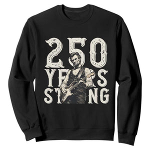 Vintage Abraham Lincoln Playing Guitar Sweatshirt 250 Years Strong