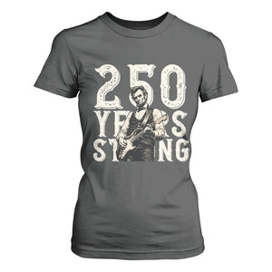Vintage Abraham Lincoln Playing Guitar T Shirt For Women 250 Years Strong