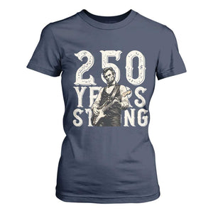 Vintage Abraham Lincoln Playing Guitar T Shirt For Women 250 Years Strong