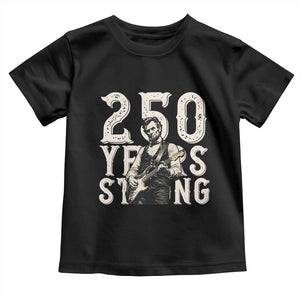 Vintage Abraham Lincoln Playing Guitar Toddler T Shirt 250 Years Strong TS12 Black Print Your Wear