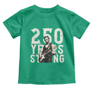 Vintage Abraham Lincoln Playing Guitar Toddler T Shirt 250 Years Strong TS12 Irish Green Print Your Wear