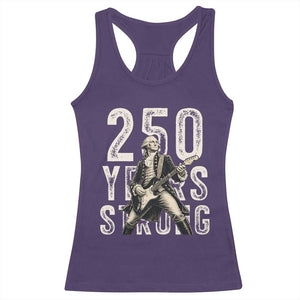 Vintage George Washington Playing Guitar Racerback Tank Top 250 Years Strong