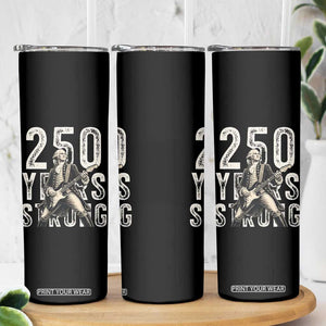 Vintage George Washington Playing Guitar Skinny Tumbler 250 Years Strong TS12 Print Your Wear