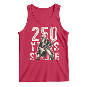 Vintage George Washington Playing Guitar Tank Top 250 Years Strong