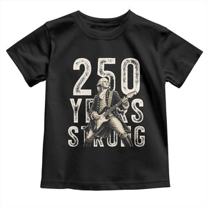 Vintage George Washington Playing Guitar Toddler T Shirt 250 Years Strong TS12 Black Print Your Wear