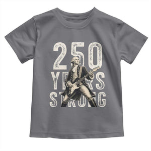 Vintage George Washington Playing Guitar Toddler T Shirt 250 Years Strong TS12 Charcoal Print Your Wear