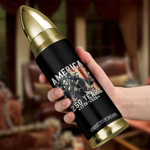 George Washington Abe Lincoln Playing Guitar Bullet Tumbler USA 250th Anniversary Guitarist Graphic TS12 Print Your Wear