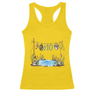 10th Birthday Fishing Racerback Tank Top Fisherman Birthday Party Gift TS12 Daisy Print Your Wear