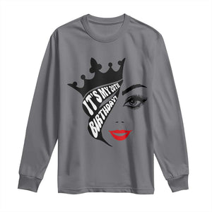 Its My 20th Birthday Long Sleeve Shirt Birthday Queen Crown Gift For Women TS12 Charcoal Print Your Wear