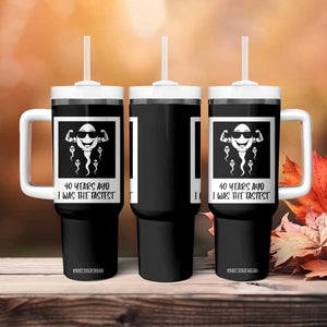 40 Years Ago I Was The Fastest Tumbler With Handle Funny Forty Birthday Gift TS12 Print Your Wear