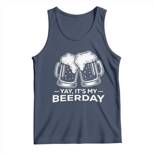 Yay Its My Beerday Tank Top Funny Birthday Party Gift For Beer Lovers