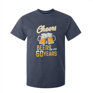 60th Birthday Party Gift T Shirt For Kid Cheers Beers To My 60 Years