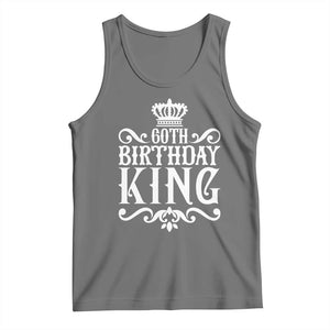 60th Birthday King Royal Crown Graphic For Men Tank Top