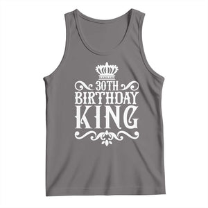 30th Birthday King Tank Top Royal Crown Graphic For Men