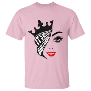 Its My 45th Birthday T Shirt Birthday Queen Crown Gift For Women TS12 Light Pink Print Your Wear