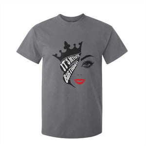 Its My 40th Birthday T Shirt For Kid Birthday Queen Crown Gift For Women TS12 Charcoal Print Your Wear