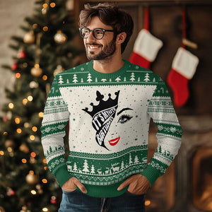 Its My 40th Birthday Ugly Christmas Sweater Birthday Queen Crown Gift For Women