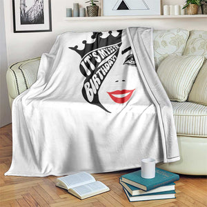 Its My 35th Birthday Throw Blanket Birthday Queen Crown Gift For Women