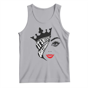 Its My 35th Birthday Tank Top Birthday Queen Crown Gift For Women TS12 Athletic Heather Print Your Wear