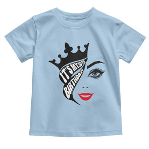 Its My 30th Birthday Toddler T Shirt Birthday Queen Crown Gift For Women TS12 Light Blue Print Your Wear