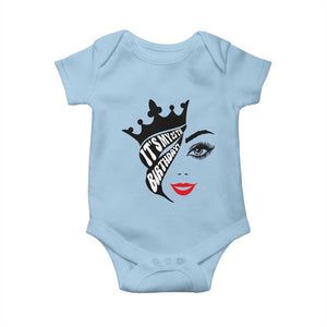Its My 25th Birthday Baby Onesie Birthday Queen Crown Gift For Women TS12 Light Blue Print Your Wear