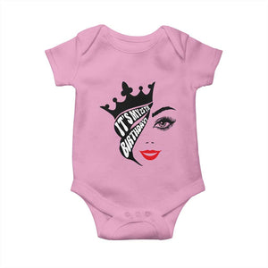 Its My 25th Birthday Baby Onesie Birthday Queen Crown Gift For Women TS12 Light Pink Print Your Wear